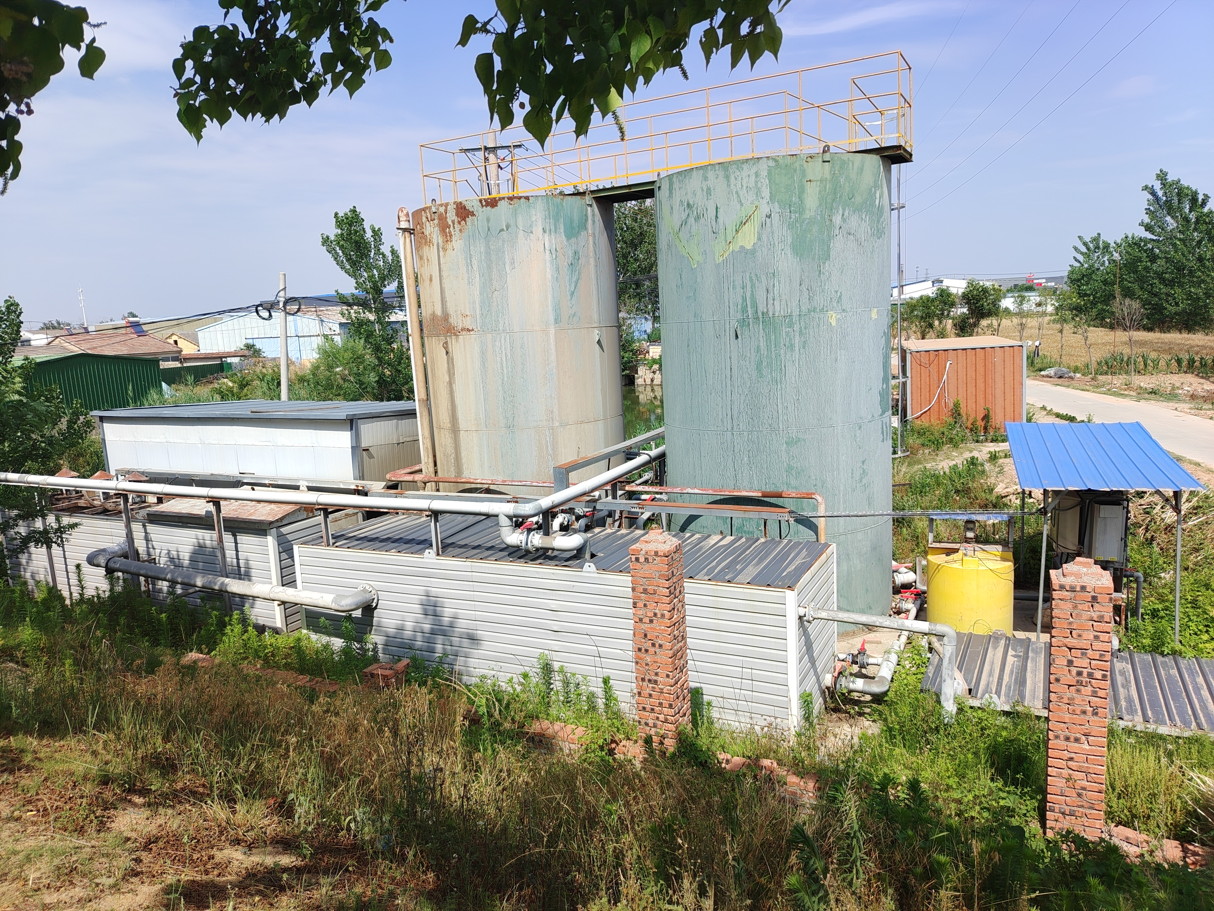 黃橋污水運維項目進展順利，出水清澈